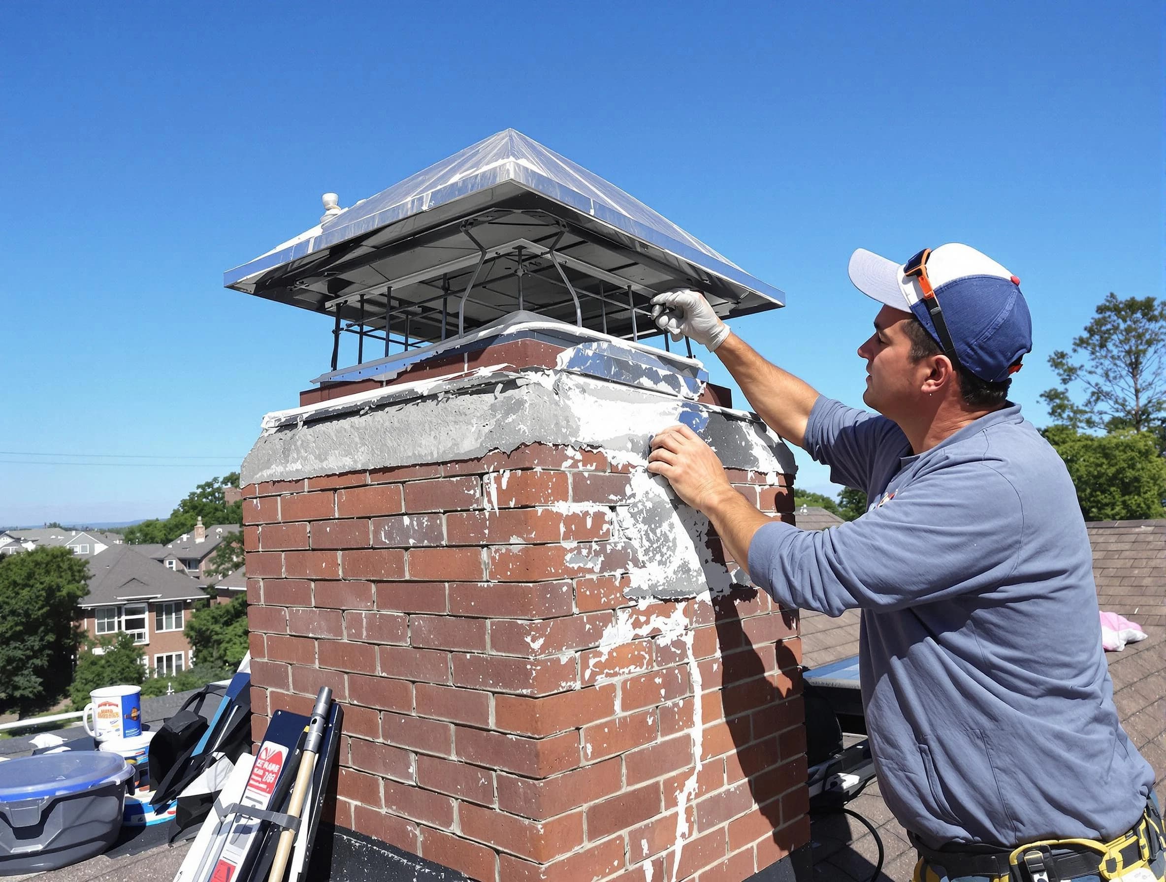 Chimney Crown Services service in Bergenfield, NJ